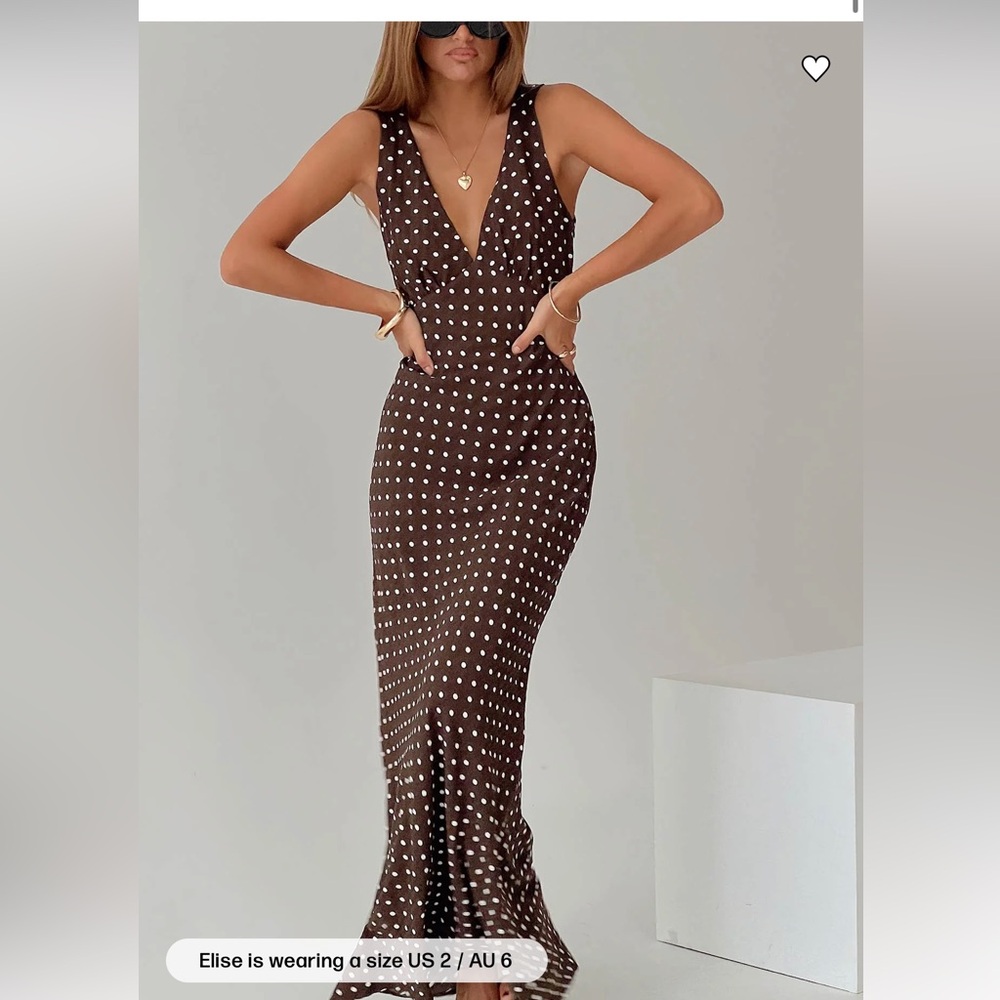 Brown Polka Dot Dress